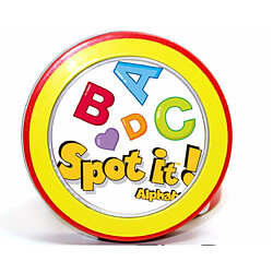 Universal Cadeaux pour enfants, cartes d'alphabet et boîtes en étain, apprendre les lettres, profiter de la fête du sida, jeux de cartes 