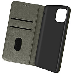 Avizar Étui pour Apple iPhone 13 Mini Clapet Portefeuille Fonction Support Vidéo Gris