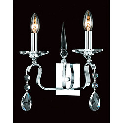 Lumière Applique murale Rhinestone Chrome 2 ampoules 24cm