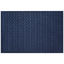 LUUCOZK Paillasson antidérapant pour entrée intérieure – Bleu 2-60x90cm 