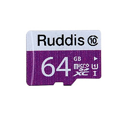 Wewoo Carte mémoire Ruddis 64 Go haute vitesse classe 10 TF / Micro SDXC UHS-1 U1 