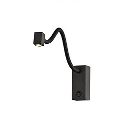 Luminaire Center Applique avec liseuse Fusion Noir mat 1 ampoule 9cm Coloris : Noir matNombre d'ampoules : 1Type d'ampoule : LED intégréPuissance Max en Watts (W) : 3Ampoules incluses : Oui intégréIP20Température de couleur LED en Kelvin (K)