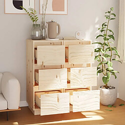 Avis Maison Chic Ensemble de 2 Buffets,commode,console pour rangement 32x34x75 cm Bois massif de pin -MN32171