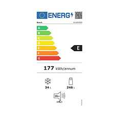 Réfrigérateur 1 porte intégrable à pantographe 280l - KIL82VFE0 - BOSCH