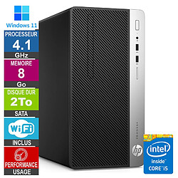 PC HP ProDesk 400 G5 MT i5-8500 4.10GHz 8Go/2To Wifi W11