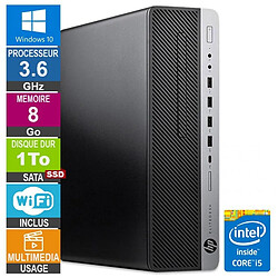 HP 800 G3 SFF i5-6500 3.60GHz 8Go/1To SSD Wifi W10 - Reconditionné