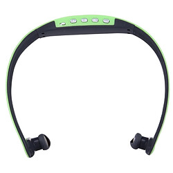 Wewoo Casque Bluetooth Sport vert pour les smartphone et iPad ordinateur portable MP3 ou d'autres périphériques audio imperméable à l'eau sans fil stéréo sans écouteurs intra-auriculaires casque,