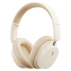 Yonis Casque Audio Bluetooth Autonomie 70h Casque Audio Bluetooth Autonomie 70h Son Immersif Chargement Rapide Type-C Beige YONIS