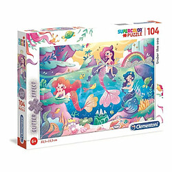 Ludendo Puzzle Glitter 104 pièces Sirènes 