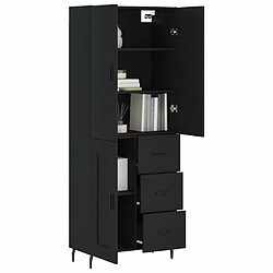 Avis Maison Chic Buffet,Meuble de Rangement,commode pour salon,Cuisine Noir 69,5x34x180 cm Bois d'ingénierie -MN41122