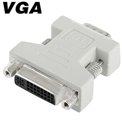 Wewoo Adaptateur DVI-I 24 + 5 Broches Femelle à VGA 15 Convertisseur Mâle 