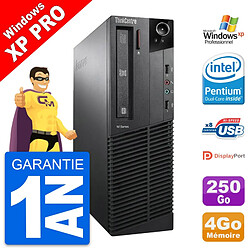 PC Lenovo ThinkCentre M91p SFF Intel G630 RAM 4Go Disque Dur 250Go Windows XP - Occasion