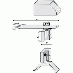 Torbel Pivot à sceller de portail pour tubes carrés 40 x 40 mm