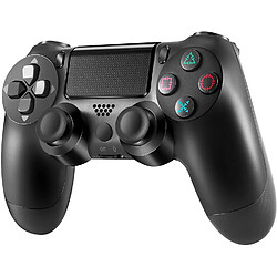 Chrono Manette PS4, Contrôleur de Jeu sans Fil Wireless Gamepad avec USB Rechargeable pour Playstation 4/PS4 Slim/PS4 Pro/PS3(noir)