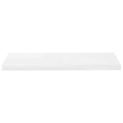 Acheter vidaXL Étagère murale flottante 4 pcs Blanc brillant 80x23,5x3,8cm MDF