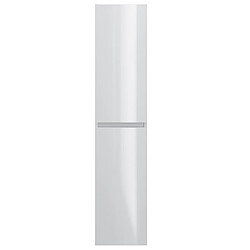 Pegane Colonne de salle de bain en mélamine coloris blanc - Longueur 30 x profondeur 27 x Hauteur 140 cm