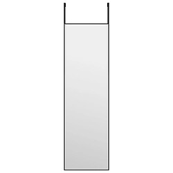 vidaXL Miroir de porte Noir 30x100 cm Verre et aluminium