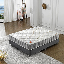 Sensoreve Matelas Essem 140x190cm RESSORTS ENSACHÉS individuellement - Épaisseur 25cm- Indépendance de couchage Technologie Hybride Ressorts ensachés + Mousse HDensité EXTRÊMEMENT DURABLE - Ép 25 cm - Label sanitized (Anti Microbiens / Bactériens / Odeurs)