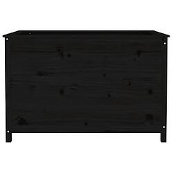 Maison Chic Jardinière,Lit surélevé de jardin - Bac à fleurs - pot de fleur noir 119,5x82,5x78 cm bois de pin massif -GKD68431 pas cher