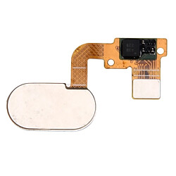 Wewoo Pièce détachée Meizu Meilan Métal blanc Capteur d'Empreinte Digitale Câble flexible Flex Cable