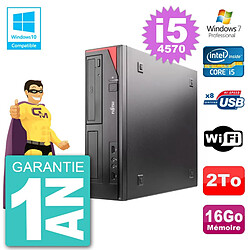 PC Fujitsu Esprimo E520 DT i5-4570 RAM 16Go Disque Dur 2To Graveur DVD Wifi W7 - Occasion