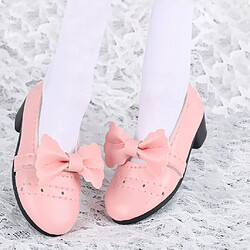 1/3 Chaussures BJD Bowknot Talons hauts pour Dollfie Girl Dress-up Accessoire Rose