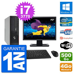 PC Fujitsu E910 DT Ecran 19" Intel i7-3770 RAM 4Go Disque 500Go Windows 10 Wifi · Occasion 