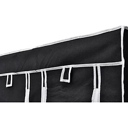 Acheter vidaXL Garde-robe pliable Noir 110 x 45 x 175 cm