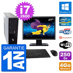 PC Fujitsu E910 DT Ecran 27" Intel i7-2600 RAM 4Go Disque 250Go Windows 10 Wifi · Occasion 