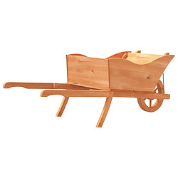 Acheter vidaXL Jardinière brouette 128x45,5x43 cm bois de sapin massif