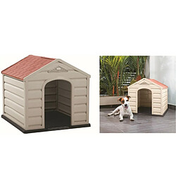 Avis DOGSTYLE Niche pour Chien PUPPY 68 X 61 X 58 CM Polypropylène Confort thermique Intérieure/Extérieure Montage Rapide