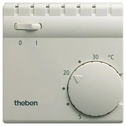 thermostat ambiance - 1 contact no - avec interrupteur marche / arret - theben 7050001