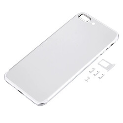 Acheter Wewoo Coque arrière argent pour iPhone 7 Plus couverture arrière + porte-cartes + touche de contrôle du volume + bouton d'alimentation + de vibreur interrupteur muet couvercle du boîtier Assemblée complète pièce détachée 5 en 1