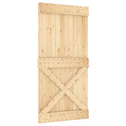 vidaXL Porte NARVIK 100x210 cm bois massif de pin 