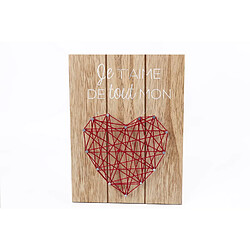 Heart Of The Home Tableau motif cœur - 20 x 15 cm - Rouge Heart of the home - Tableau motif cœur - 20 x 15 cm - Rouge - Design