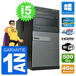 PC Tour Dell OptiPlex 390 MT i5-2400 RAM 4Go Disque 500Go HDMI Windows 10 Wifi · Occasion 