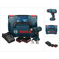 Bosch GHG 18V-50 Professional Décapeur thermique sans fil 18V 300°C / 500°C 18V + 2x batteries 5,0Ah + Chargeur + Coffret L-Boxx