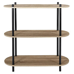 Avis The Home Deco Factory Etagère 3 niveaux H. 79 en bois - Marron et noir