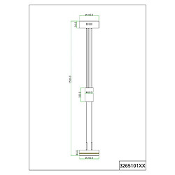 Avis TRIO LIGHTING Suspensions Franklin Nickel mat 1x9W SMD LED