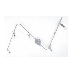 Luminaire Center Diama Flexi G9 5 Ampoules Nickel/chrome poli/verre opal