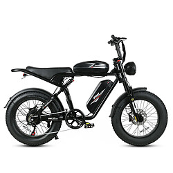 SAMEBIKE M20-II Vélo électrique - moteur 1200W double batterie 48V18AH*2 autonomie 110KM frein à disque hydraulique - Noir