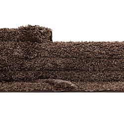 Hadorn Tapis shaggy 185x125 marron foncé Thun Arbor pas cher