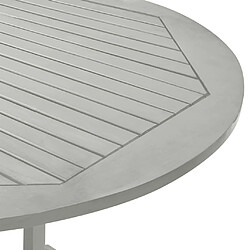 Acheter vidaXL Table de jardin Gris 200x100x75 cm Bois d'acacia massif