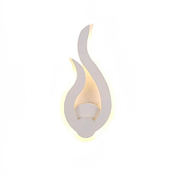 Universal 9W LED applique moderne 3000-3500K blanc chaud intérieur flamme lumineuse applique chambre salon couloir art déco (blanc chaud) 