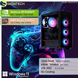 Sedatech PC Gamer • AMD Ryzen 9 5900X • RTX4060Ti • 32Go RAM • 2To SSD M.2 • Windows 11