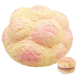 Wewoo Grandes Crème Parfumée Bouffées Squishy Lentilles Montantes Douces Squeeze Simuler Ananas Pain Gâteau Cadeau Enfant Jouet Amusant Taille 25x13cm Rose