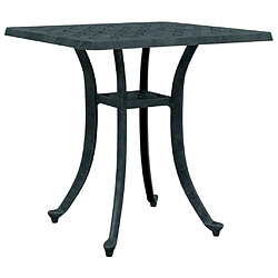 vidaXL Table de jardin vert 53x53x53 cm aluminium coulé