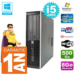 PC HP 6200 SFF Intel i5-2400 RAM 8Go Disque 500Go Graveur DVD Wifi W7 · Occasion 