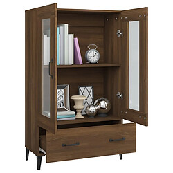 Avis vidaXL Buffet Chêne marron 70x31x115 cm Bois d'ingénierie