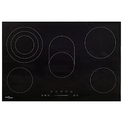 vidaXL Plaque de cuisson Céramique 5 brûleurs Contrôle tactile 8500 W